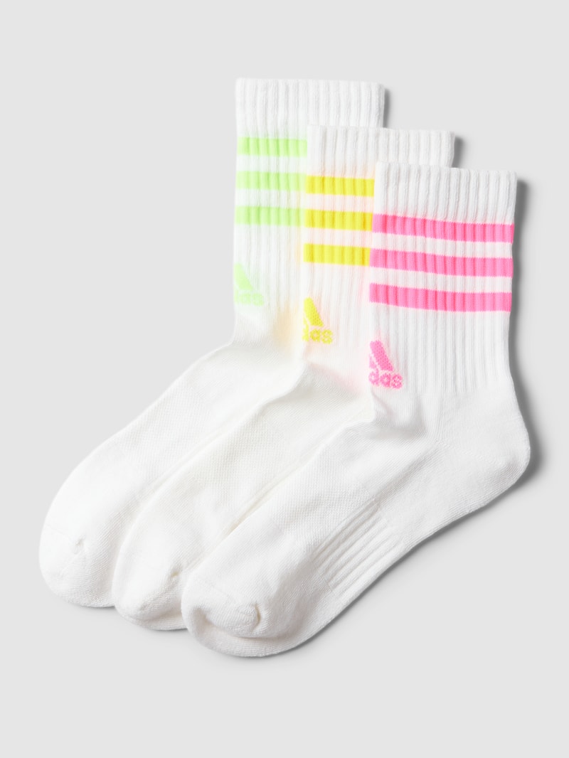 Socken im 3er-Pack mit Kontraststreifen in weiss