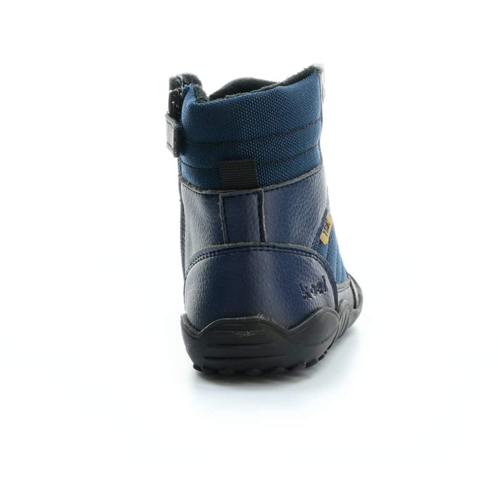 Koel4kids Mica Vegan Tex Blue 04T001.50E-110 mit Fleece gefütterte Barfuß-Stiefeletten