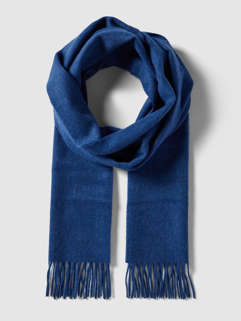 Schal aus reinem Kaschmir in royalblau