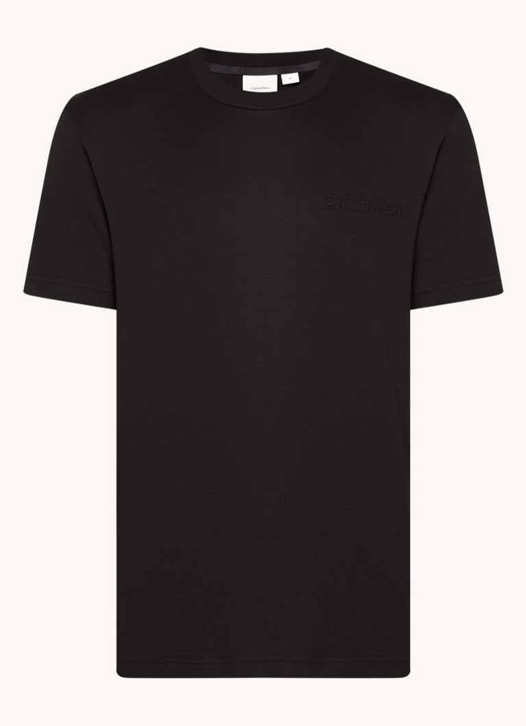T-shirt elasticizzata con logo Calvin Klein
