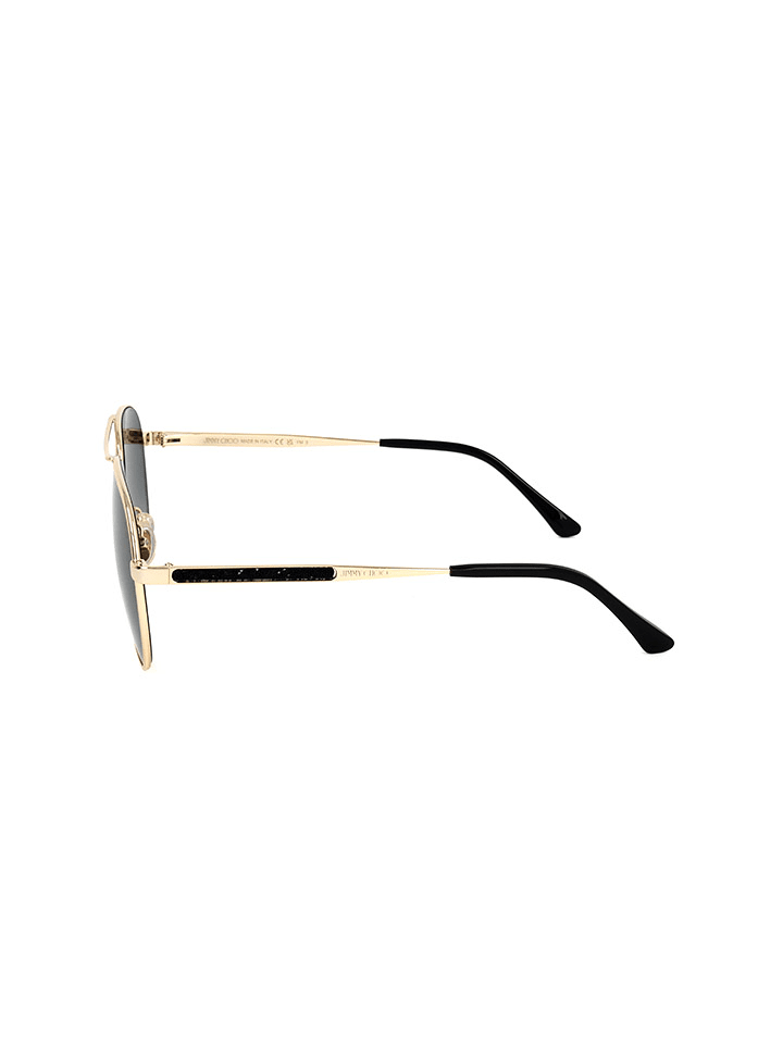 Jimmy Choo Damen-Sonnenbrille in Gold/ Schwarz günstig kaufen 60