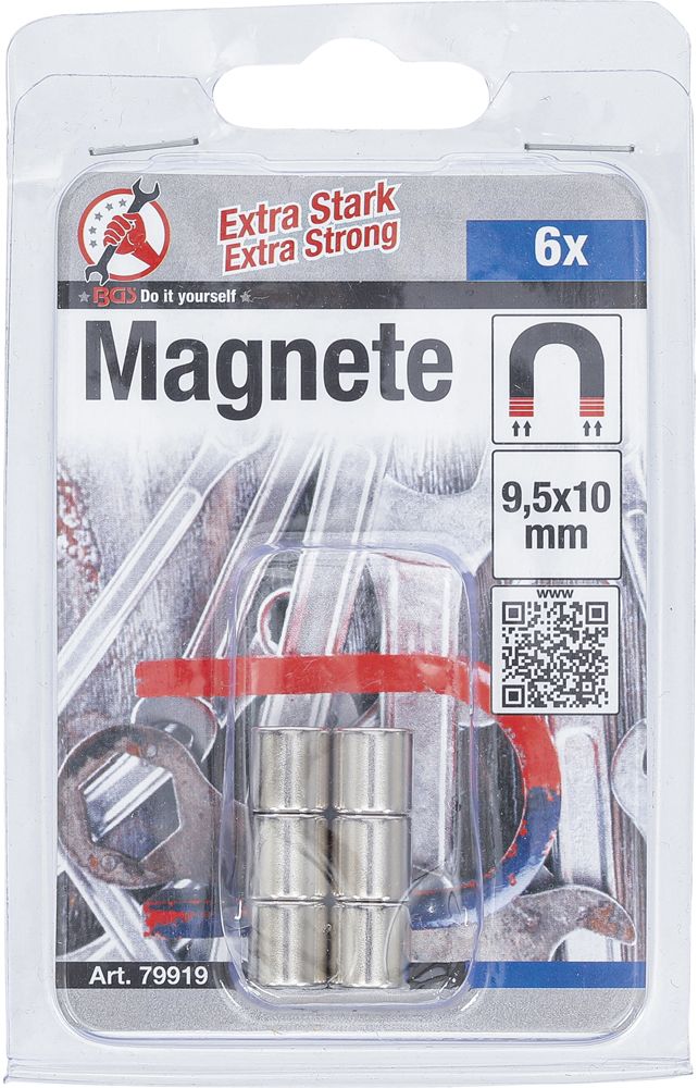 BGS technic Magnet-Satz extra stark 6-teilig kaufen | Bike-Discount