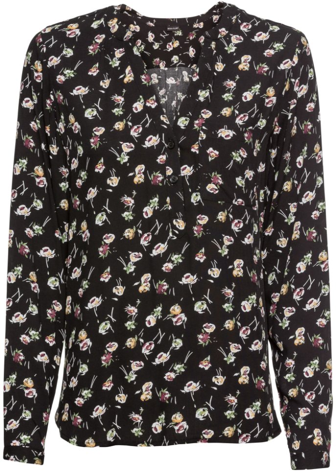 Bluse mit V-Ausschnitt