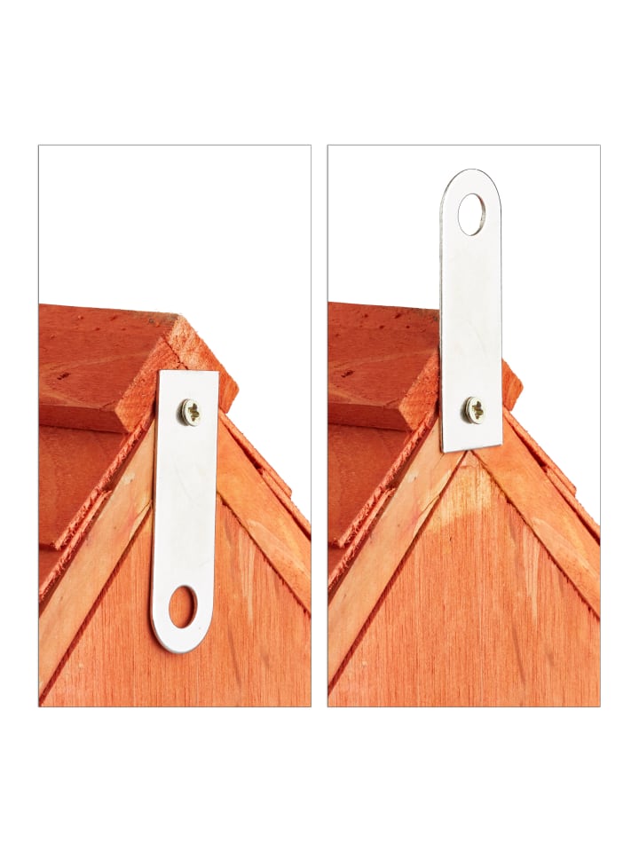 relaxdays Nistkasten in Orange - (B)17 x (H)24,3 x(T)12 cm günstig kaufen onesize