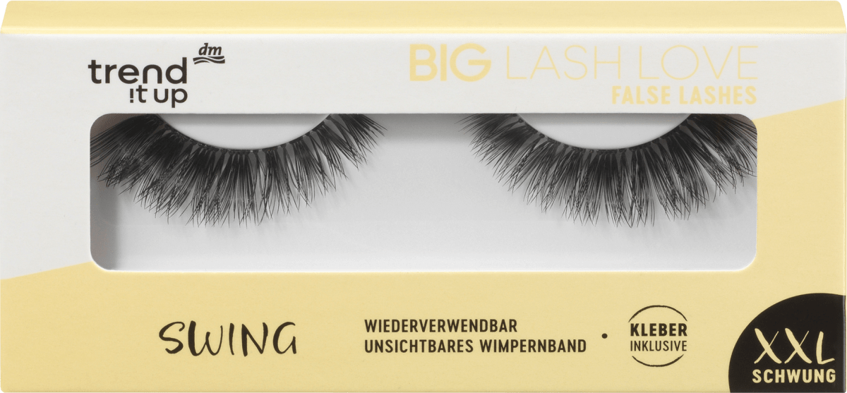 Künstliche Wimpern Big Lash Love Swing  (1 Paar), 2 St