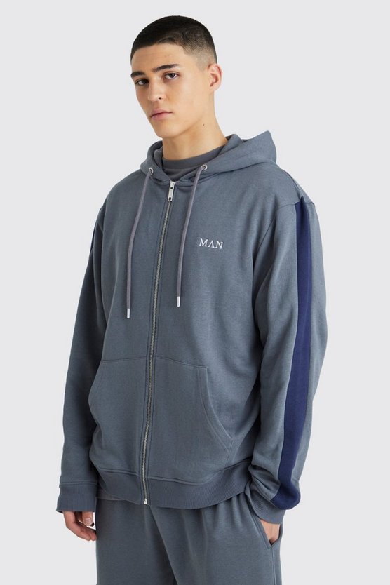 Man Gold Hoodie und Cargo-Jogginghose