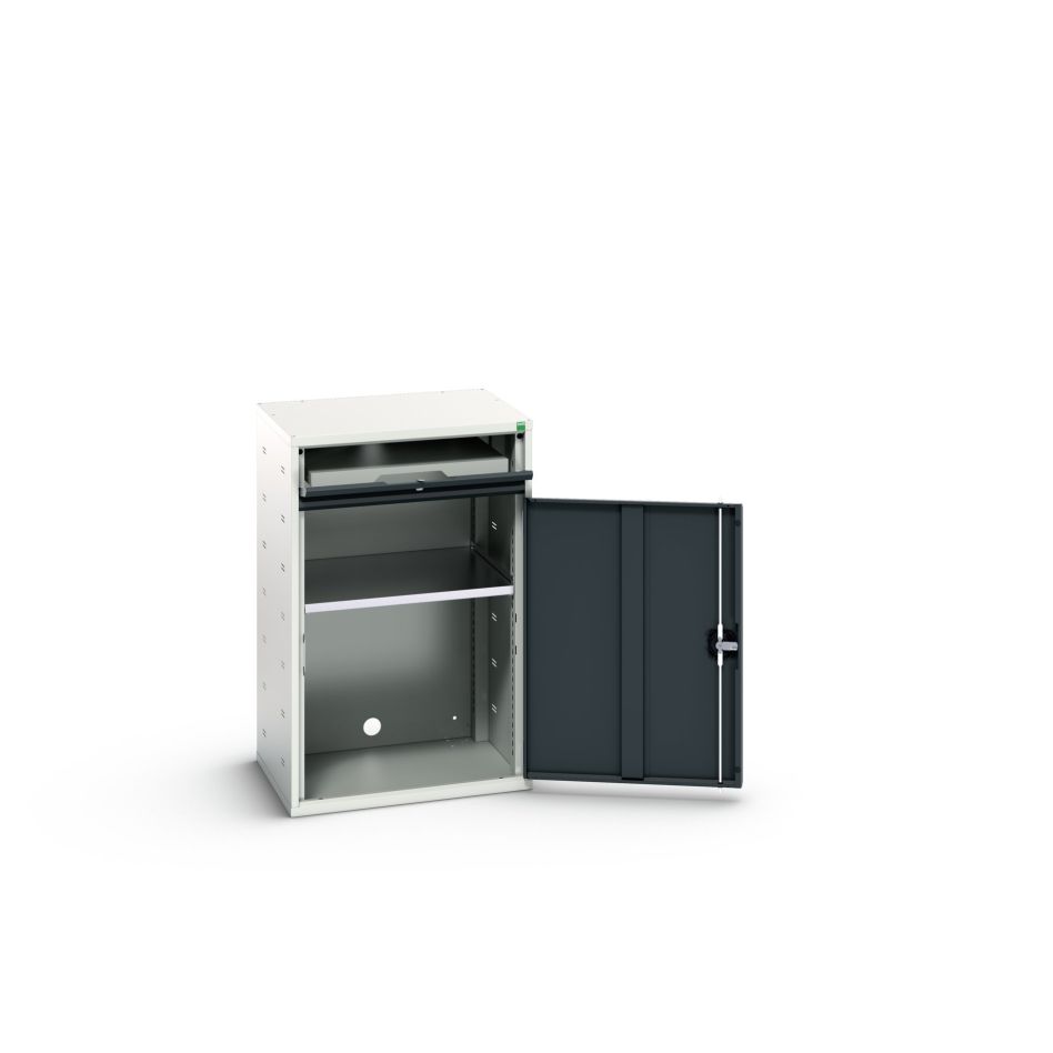 Μπουκάλι 16928000.19 Έπιπλο υπολογιστή Verso 650x550x1000mm 1 ράφι 1 συρτάρι RAL 7016