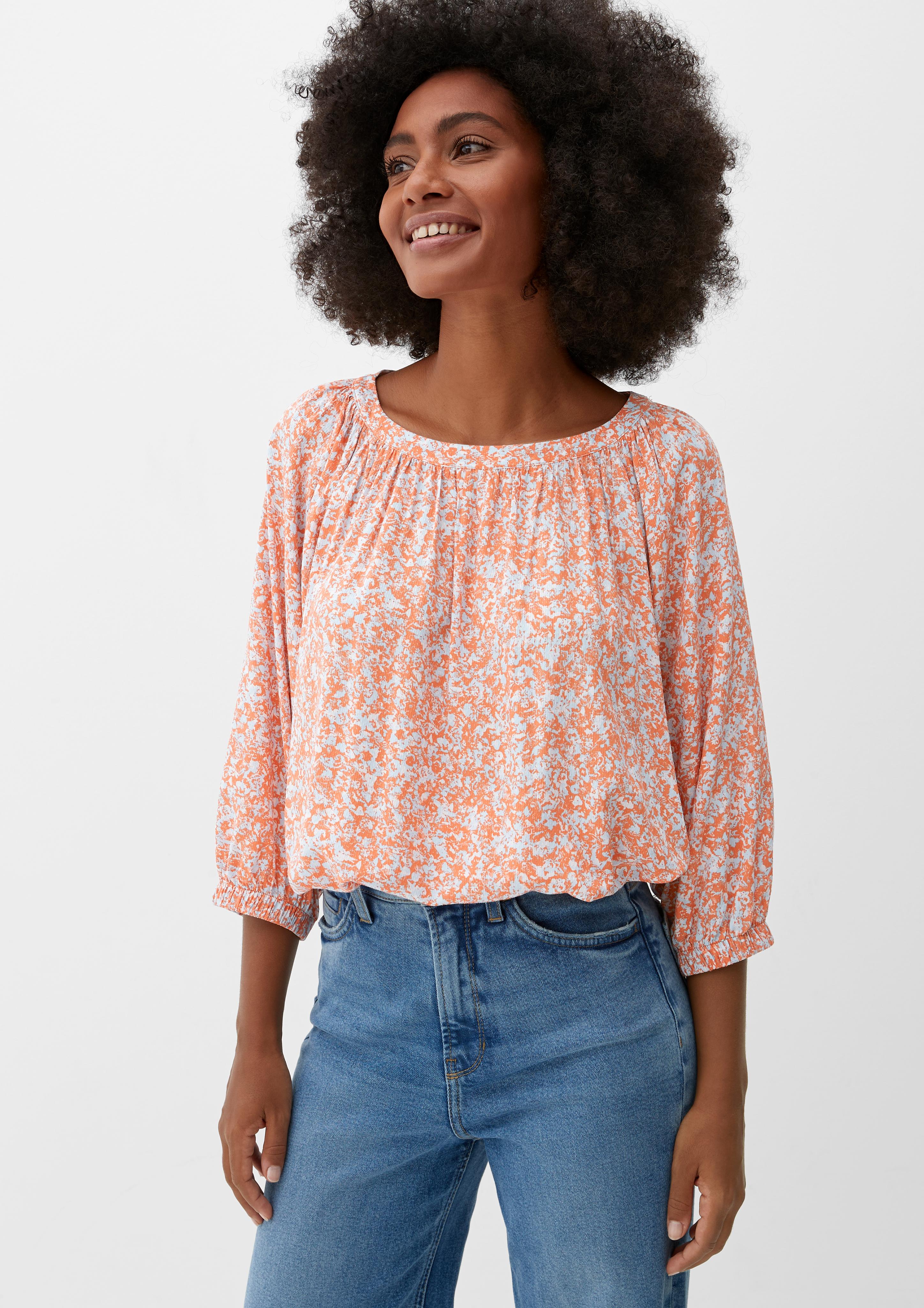 Viskosebluse mit Allover-Muster  2128336-27A1