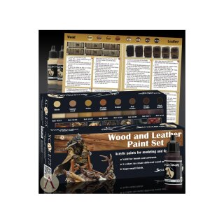 Wood and Leather Paint Set