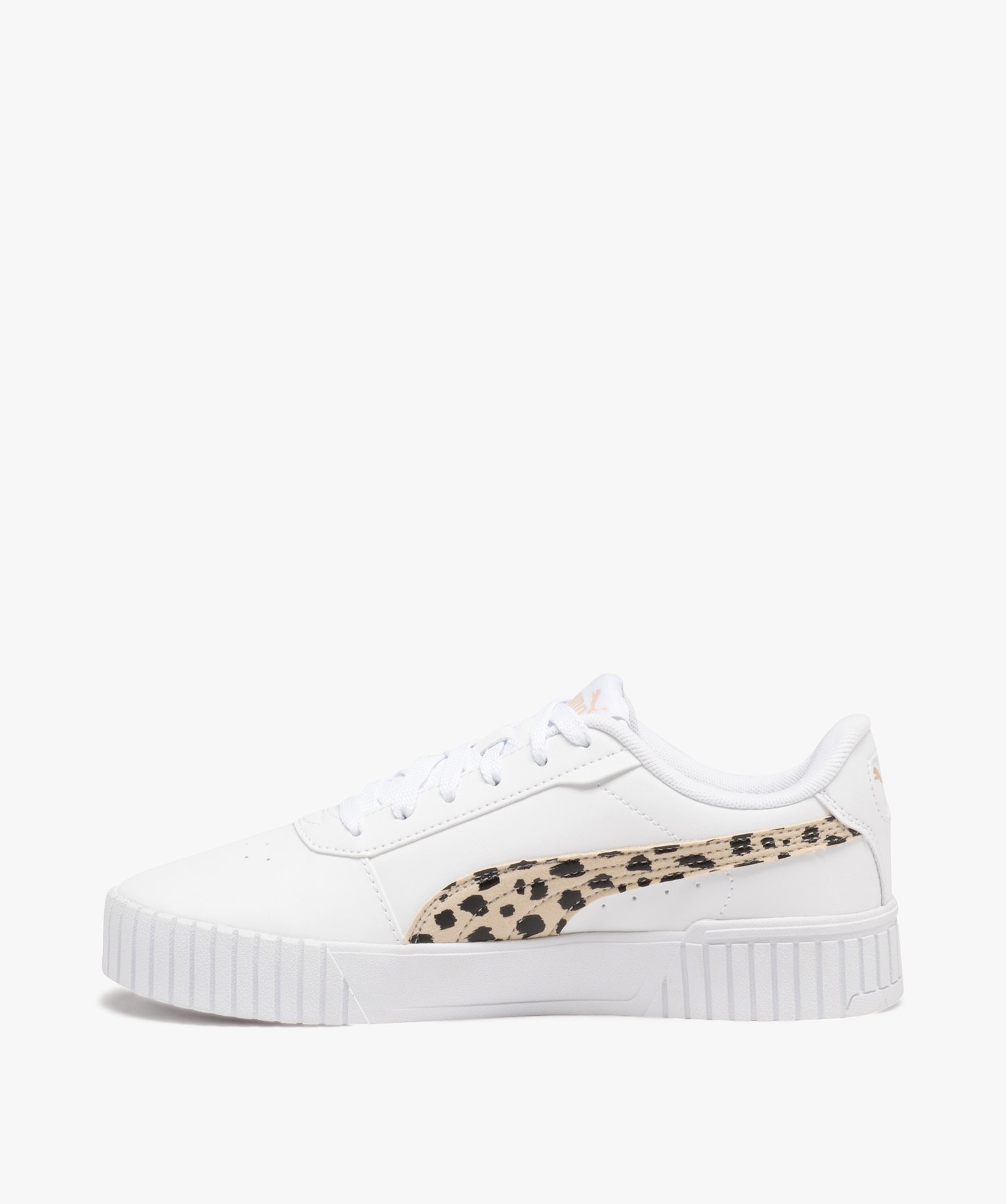 Baskets fille unies avec détail imprimé - Puma blanc | GEMO