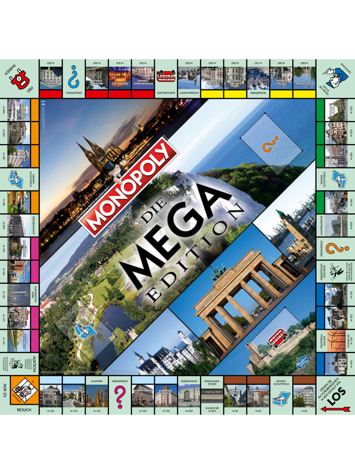 Winning Moves Monopoly Mega 2nd Edition Gesellschaftsspiel Brettspiel Spiel Auflage in bunt günstig kaufen onesize
