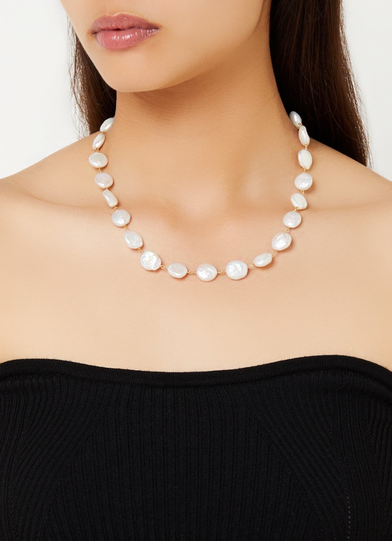 Shyla London Hermania pearl necklace gold plated