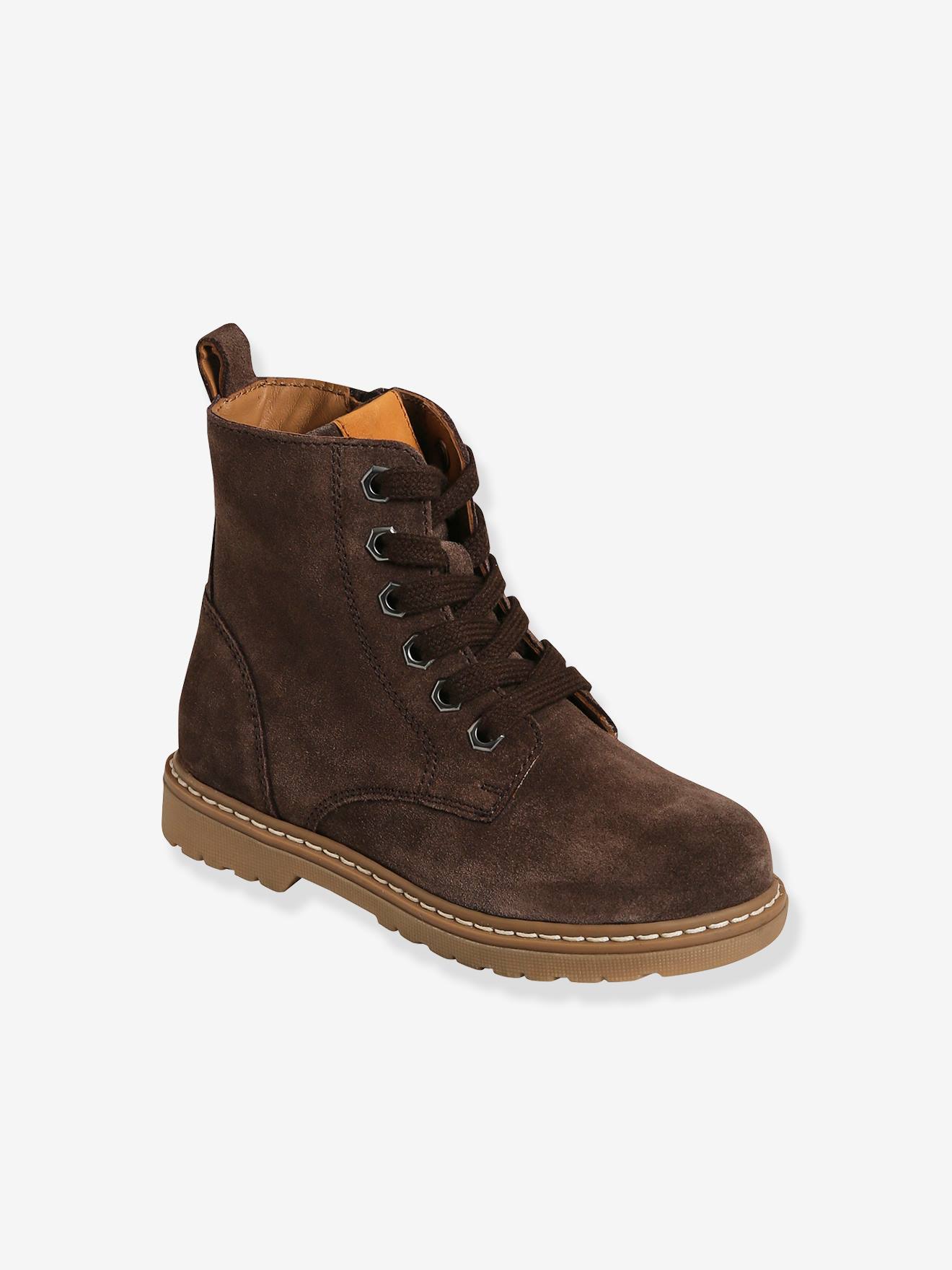 Vertbaudet Jungen Boots mit Reißverschluss - dunkelbraun
