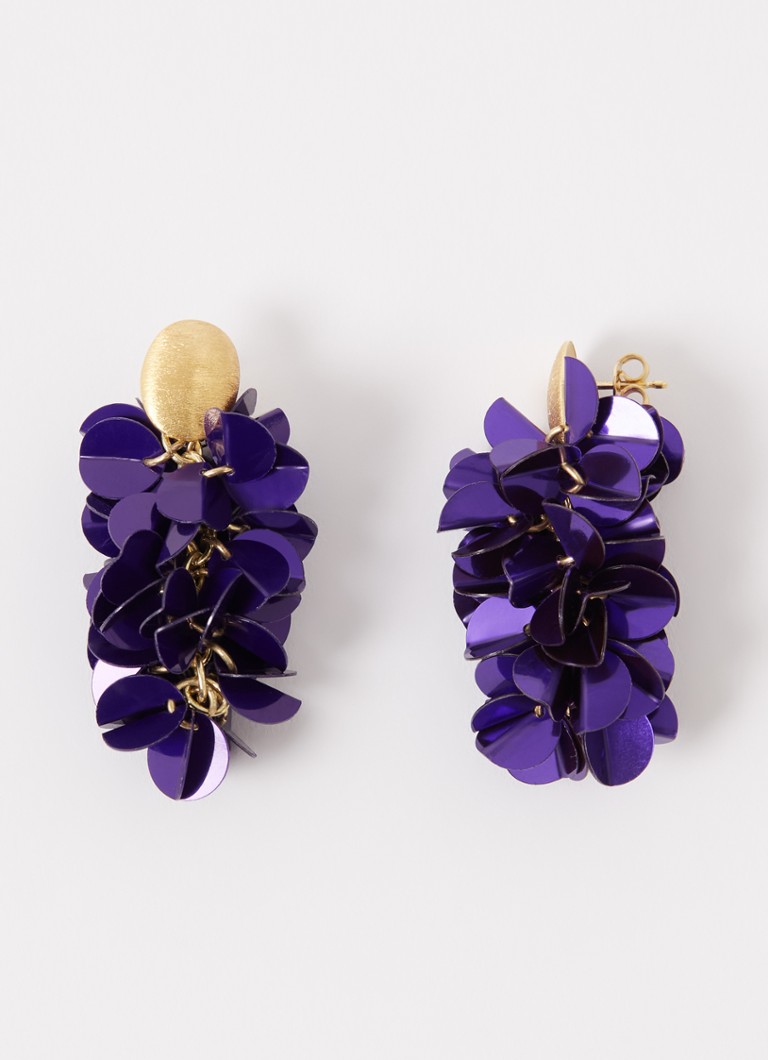 LOTT. gioielli Snake stud earrings with sequins