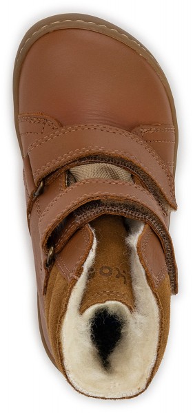 Koel bare ~ Demil HighCut Klettschuh Winter + Tex ~ Cognac