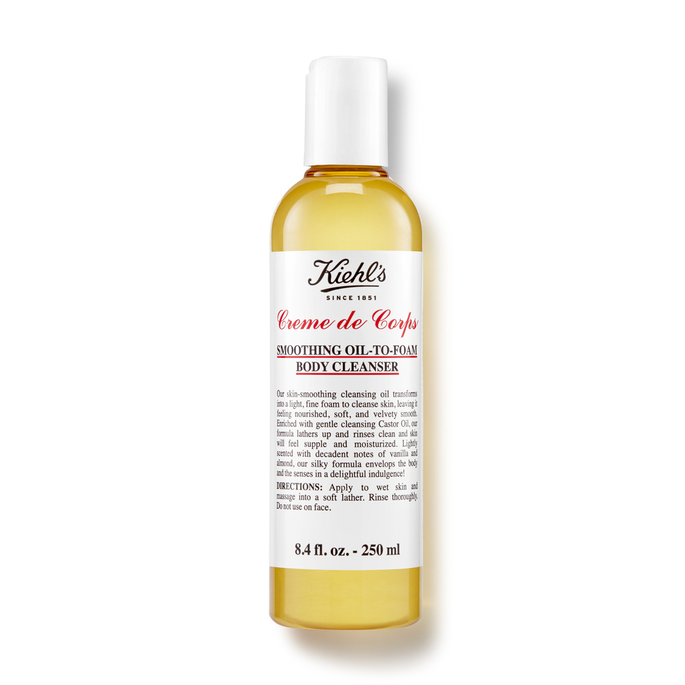 kiehl's Crème de Corps Cleansing Body Oil Huile nettoyante moussante pour le corps