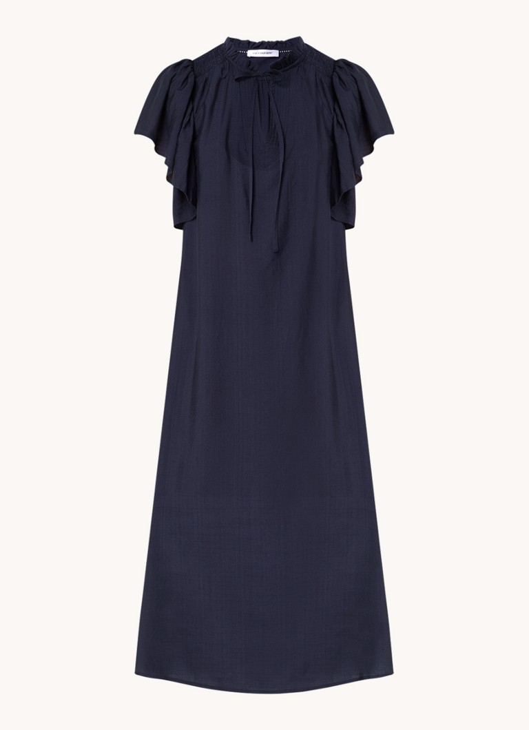 Vestido túnica midi Hera de Co'Couture con mangas de mariposa.