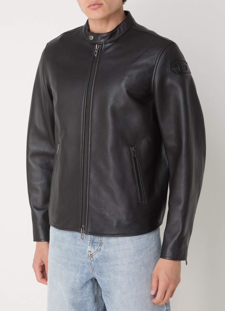 Giacca in montone Diesel L-CARVER con logo