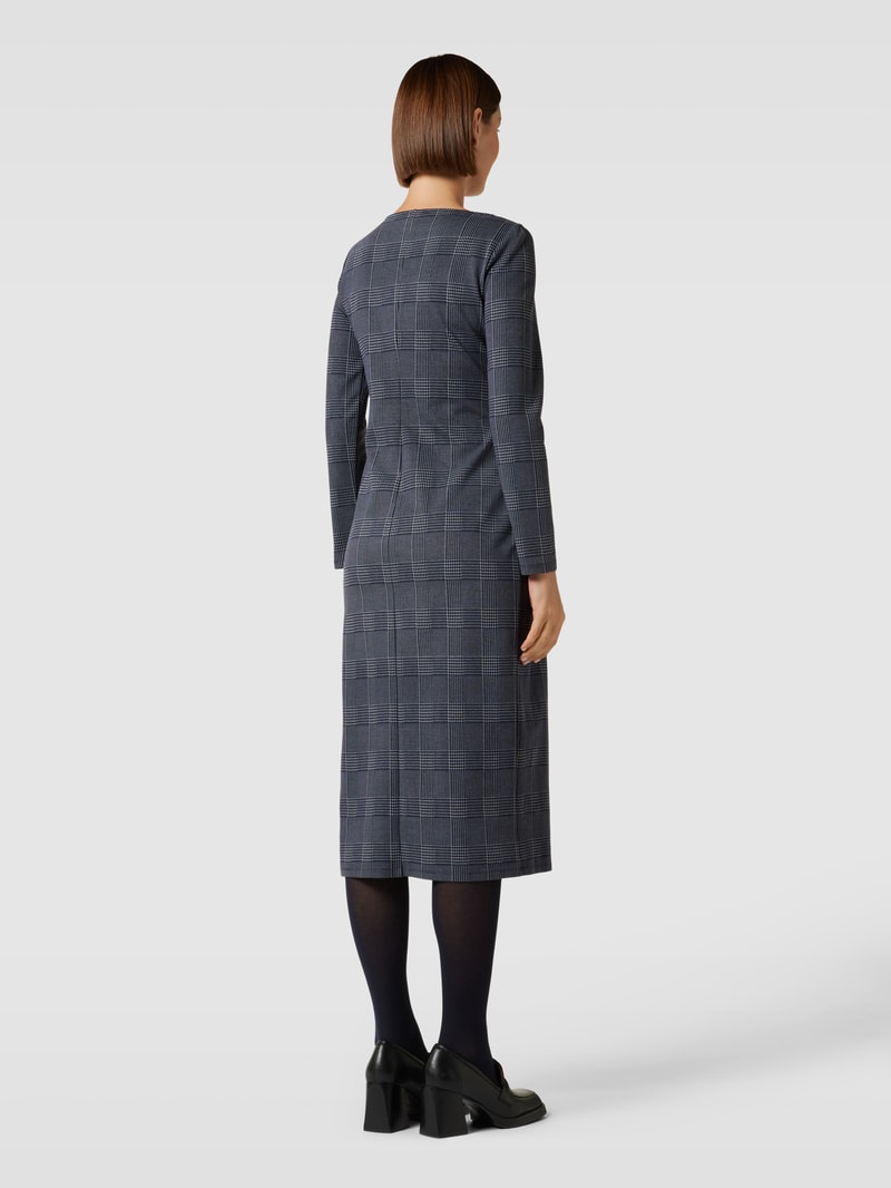 Midikleid mit Karomuster Modell 'OMBROSA' in blau