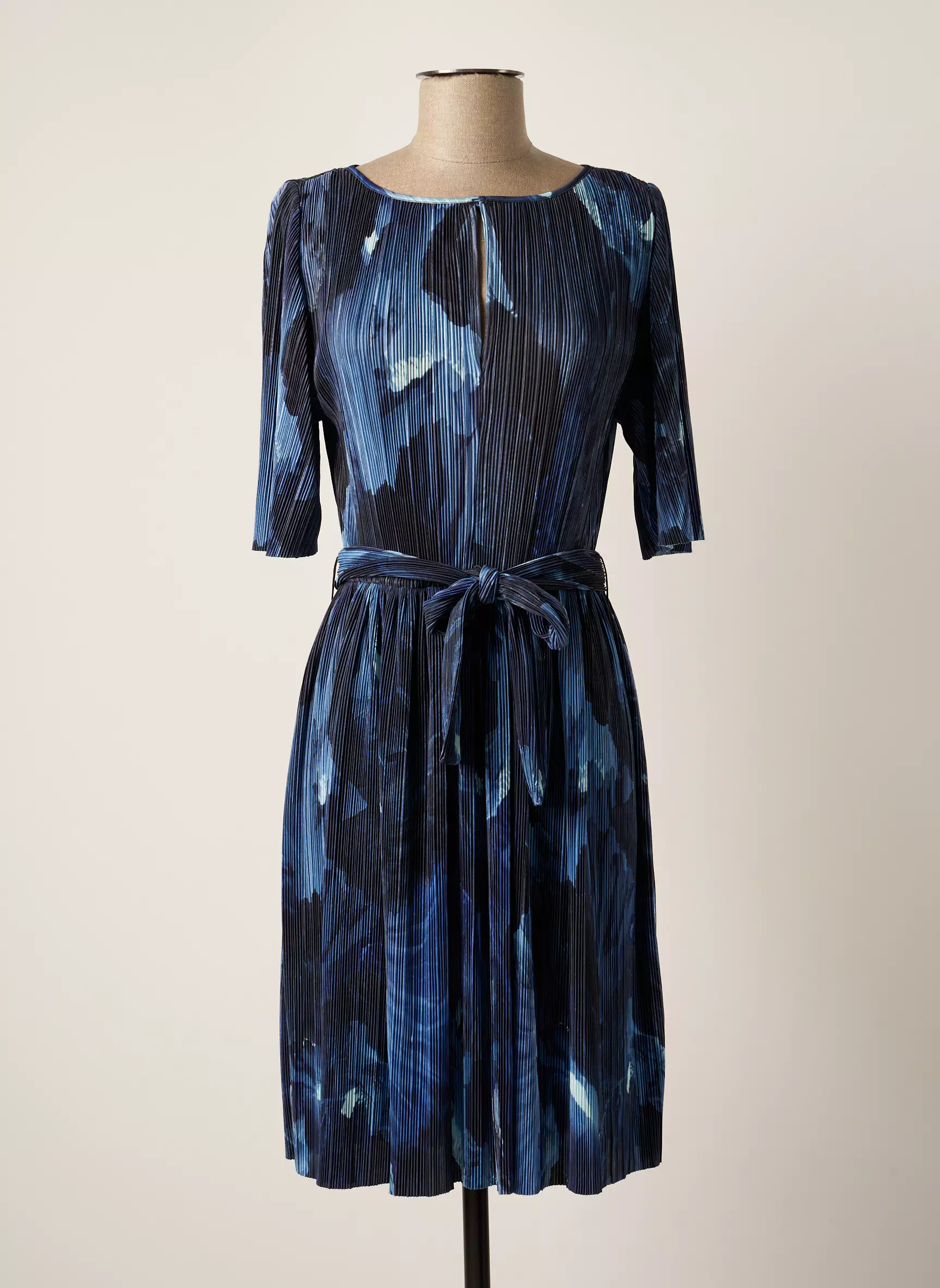 Max   Co Robes Courtes Femme couleur bleu