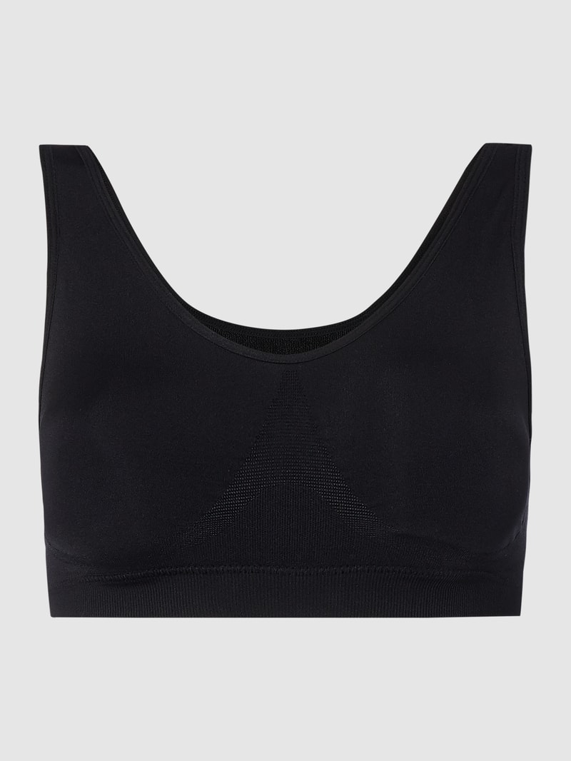Bustier aus Mikrofaser in schwarz