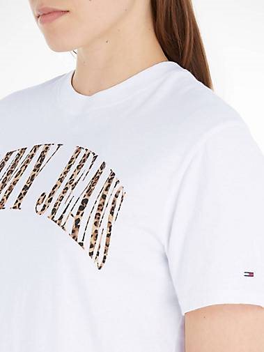 TOMMY-JEANS Damen T-Shirt TJW CLS LEO