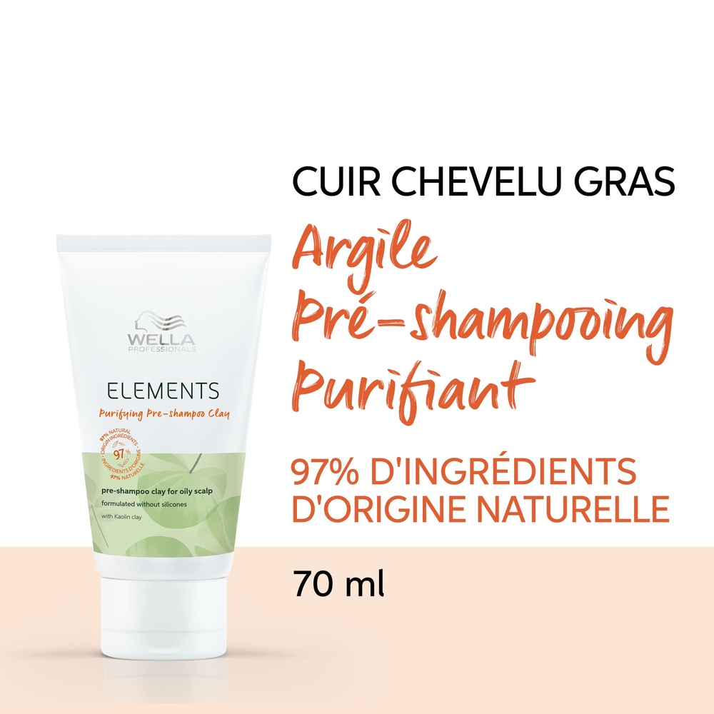 Wella Argile Pré-shampoo Purifying  Elements Masque hydratant pour tous types de cheveux