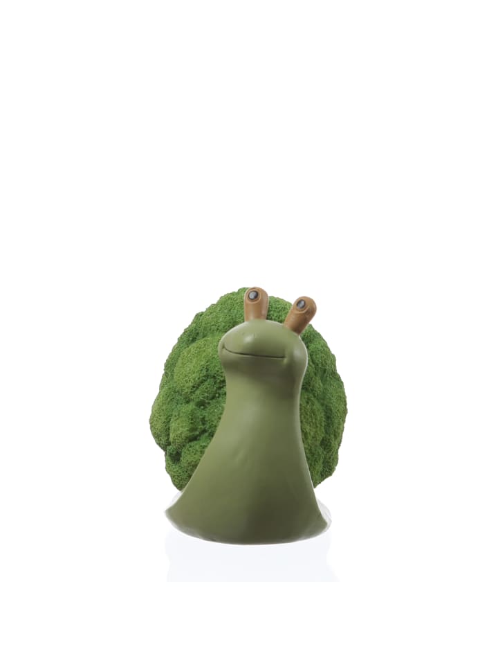 MARELIDA Dekofigur Schnecke Brokkoli Gartendeko für Beet Garten H: 11cm in grün günstig kaufen onesize