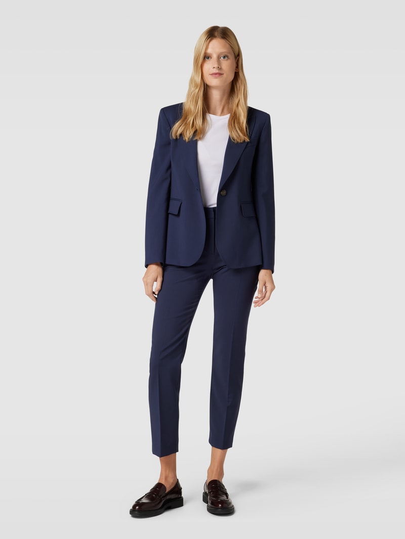Blazer mit Knopfverschluss Modell 'VALDA' in marineblau