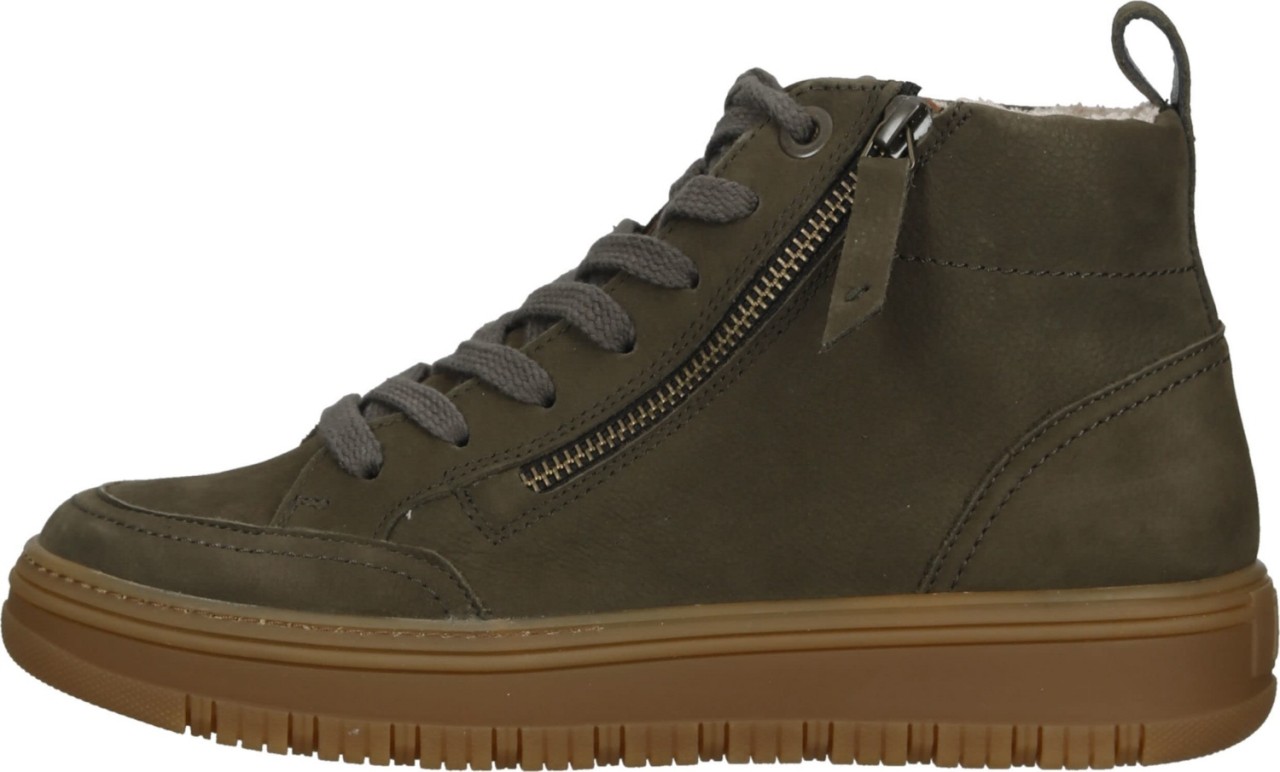 PAUL GREEN Stiefeletten grün Sportnub/Napm. military/messin