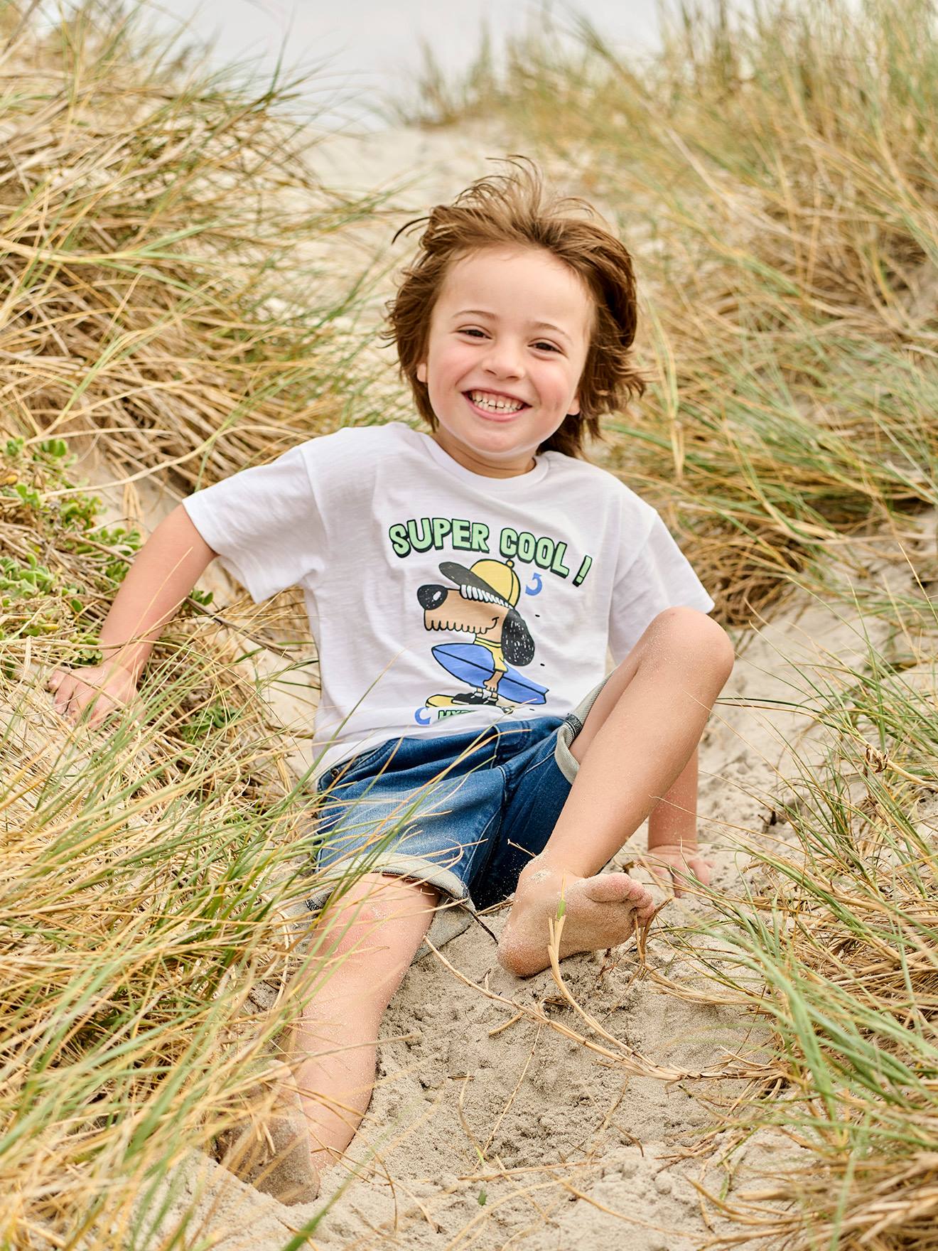 Vertbaudet Jungen T-Shirt mit Recycling-Baumwolle - türkis