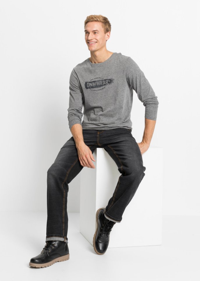 Classic Fit Stretch-Jeans, Straight