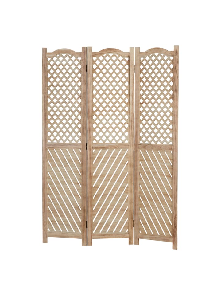 Homestyle4u 3-tlg. Paravent in Braun 120x170 günstig kaufen onesize