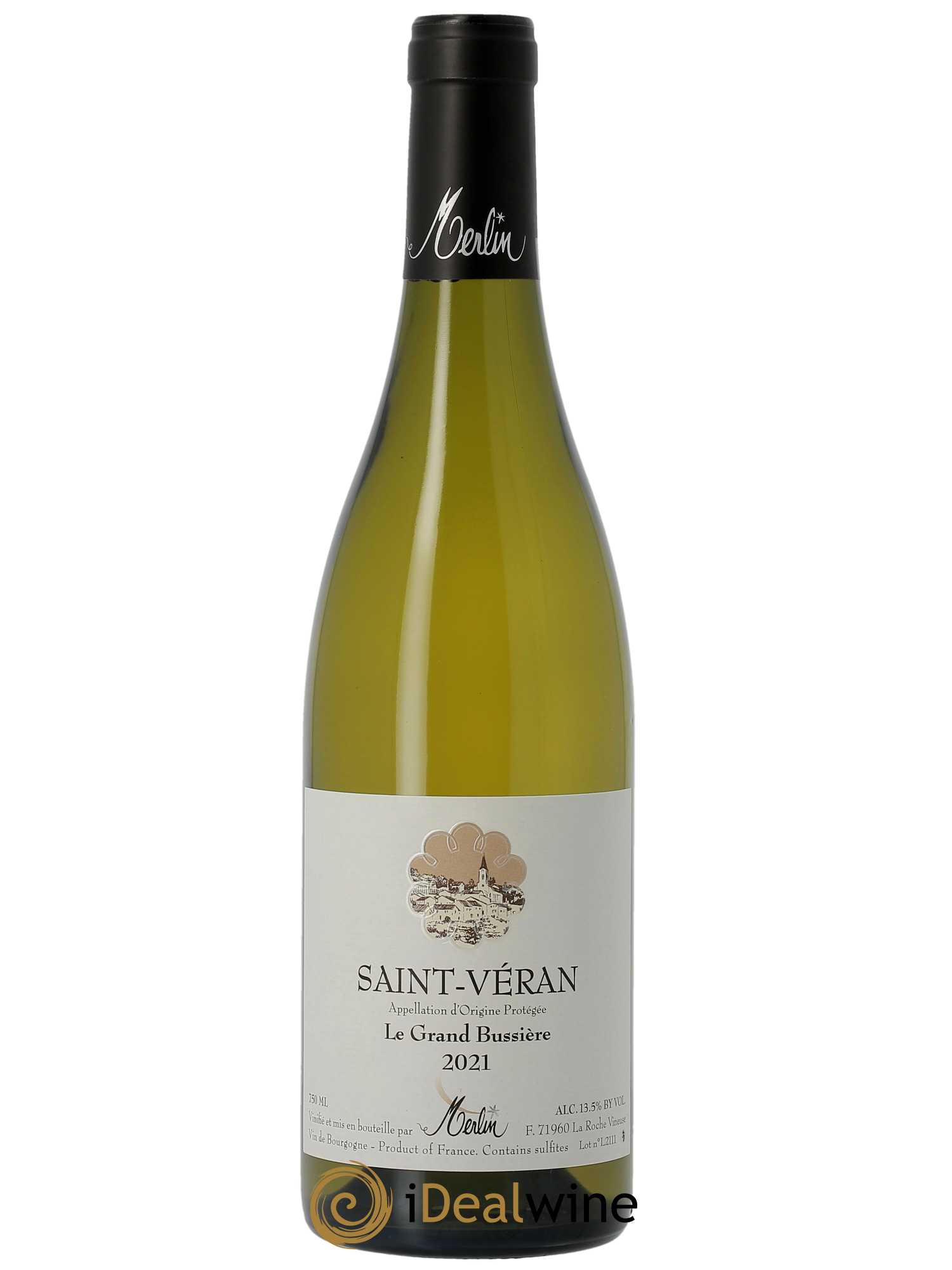 Saint-Véran Le Grand Bussière Olivier Merlin  2021 - Lot de 1 Bouteille
