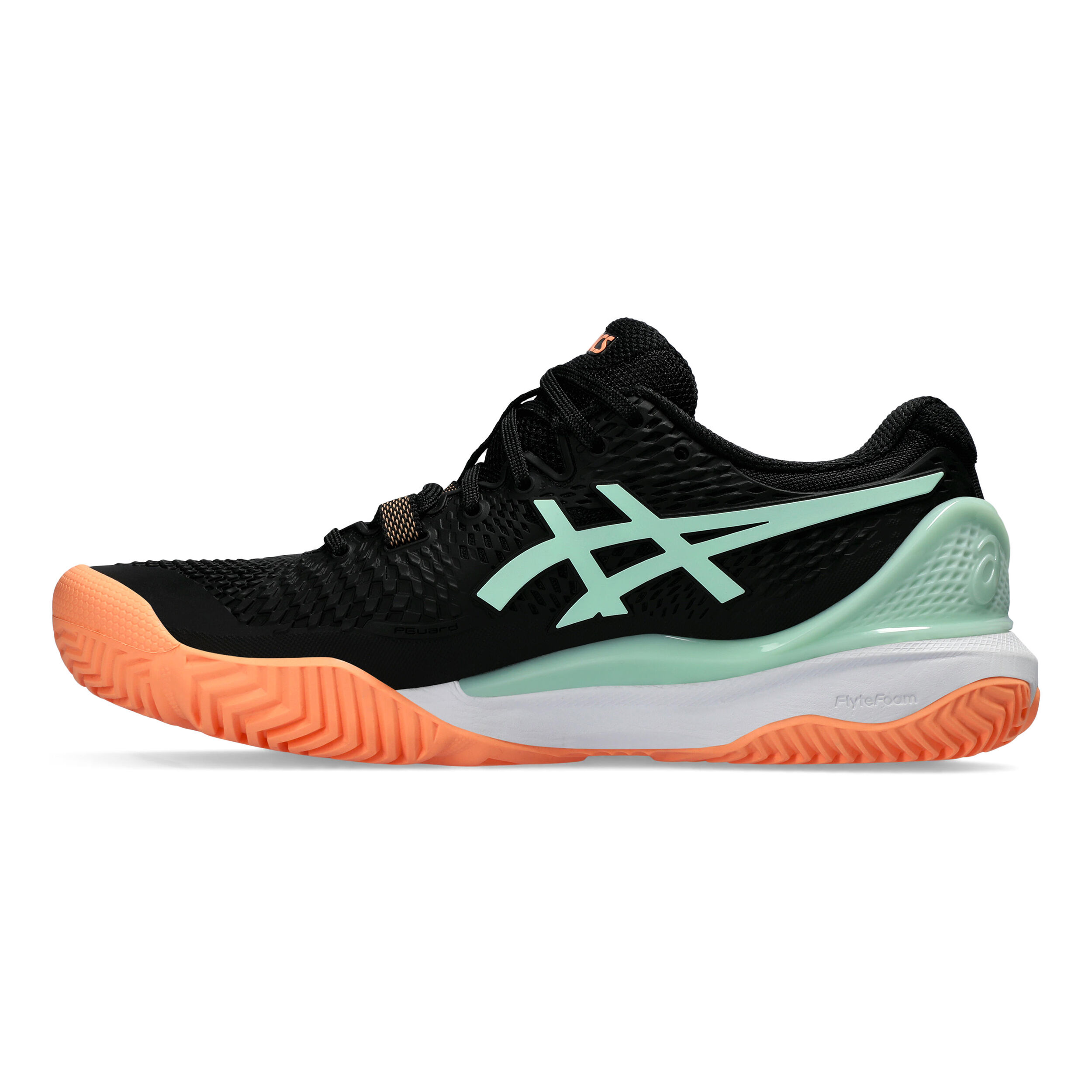 Gel-Resolution 9 Padelschuh Damen - Schwarz, Mint