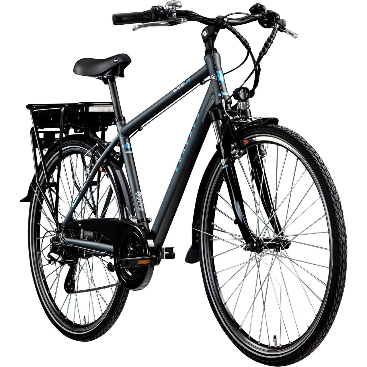 Zündapp Green 7.7 E-Bike Herren Trekkingrad 28 Zoll Pedelec 155 - 185 cm Trekkingrad mit 21 Gang