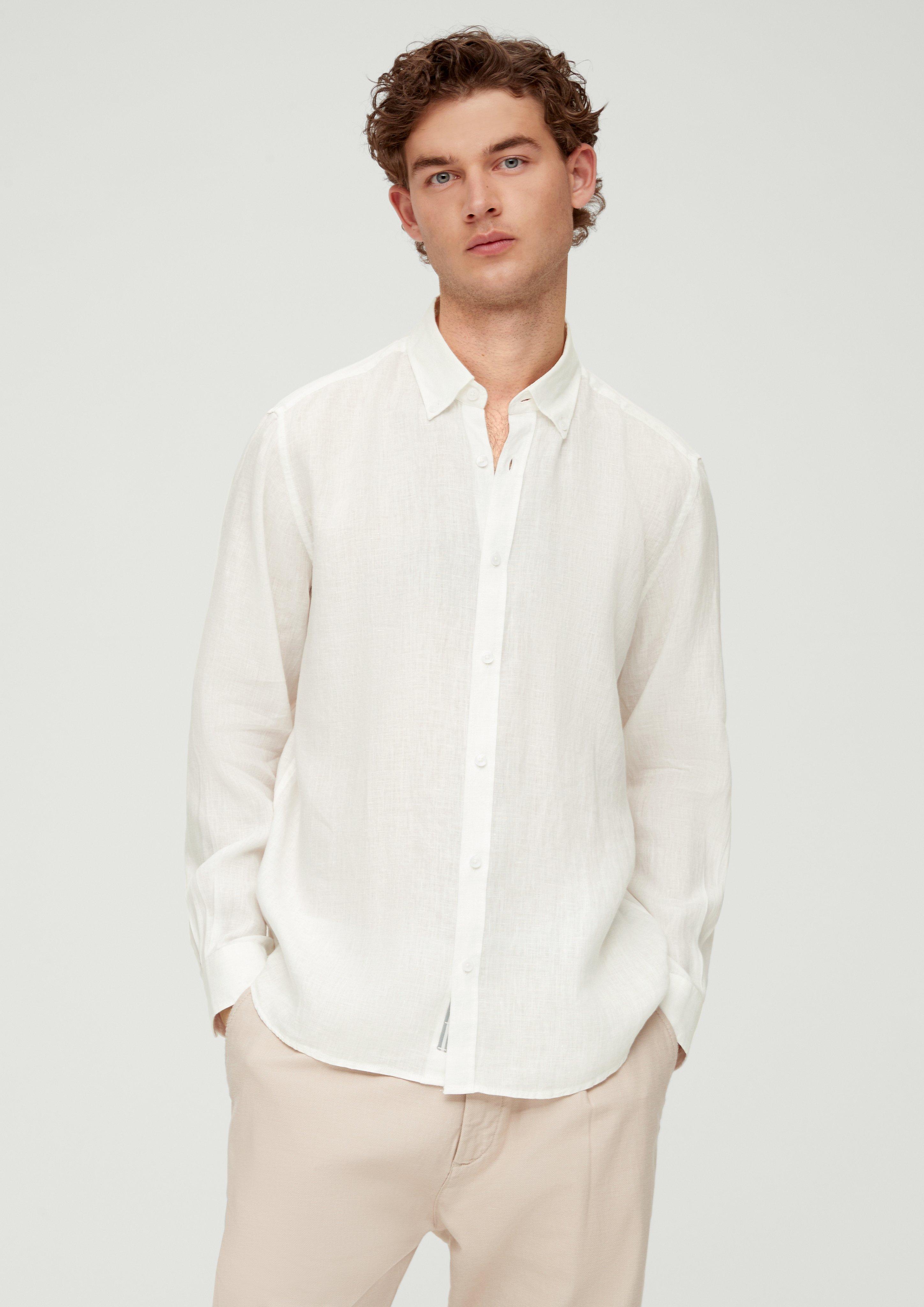 Leinenhemd mit Button-Down-Kragen  2127510-0120