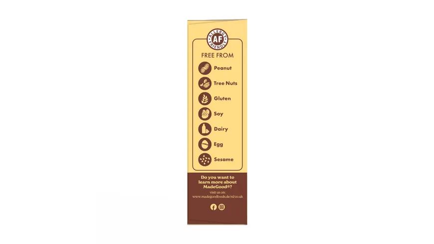 MADEGOOD Bio Haferriegel mit Schokostückchen 150 g