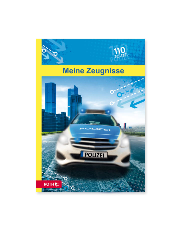 ROTH Zeugnismappe Polizei 110 in Blau günstig kaufen onesize