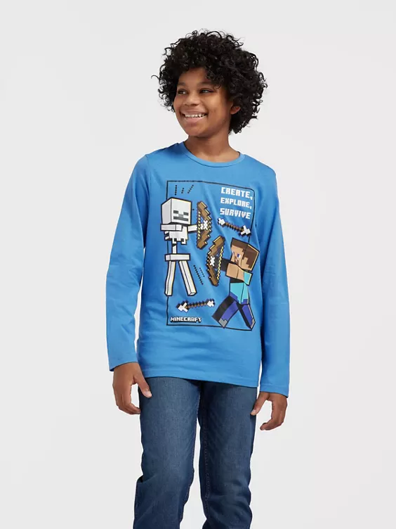 Minecraft Langarmshirt