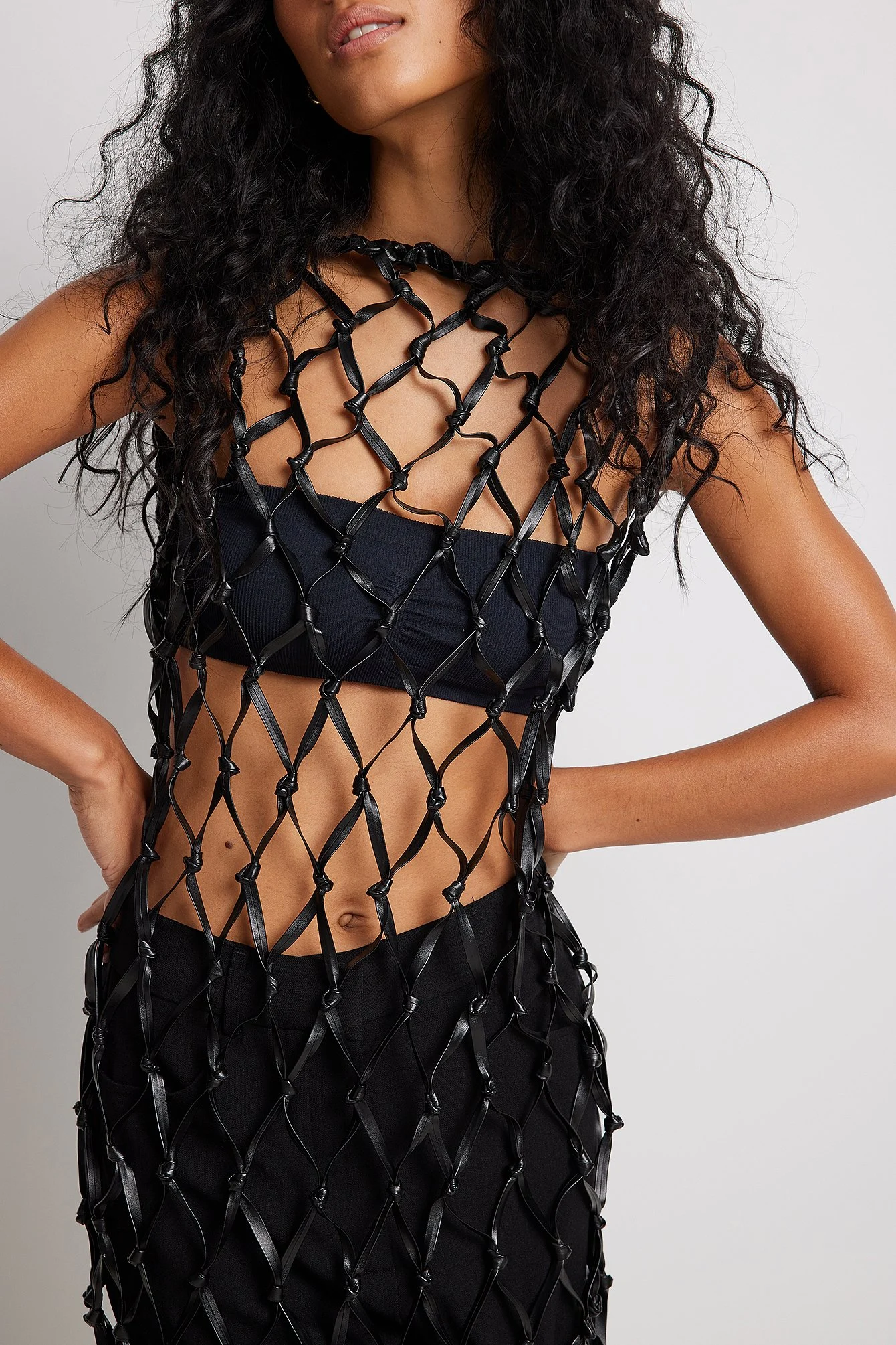 PU-Netzkleid