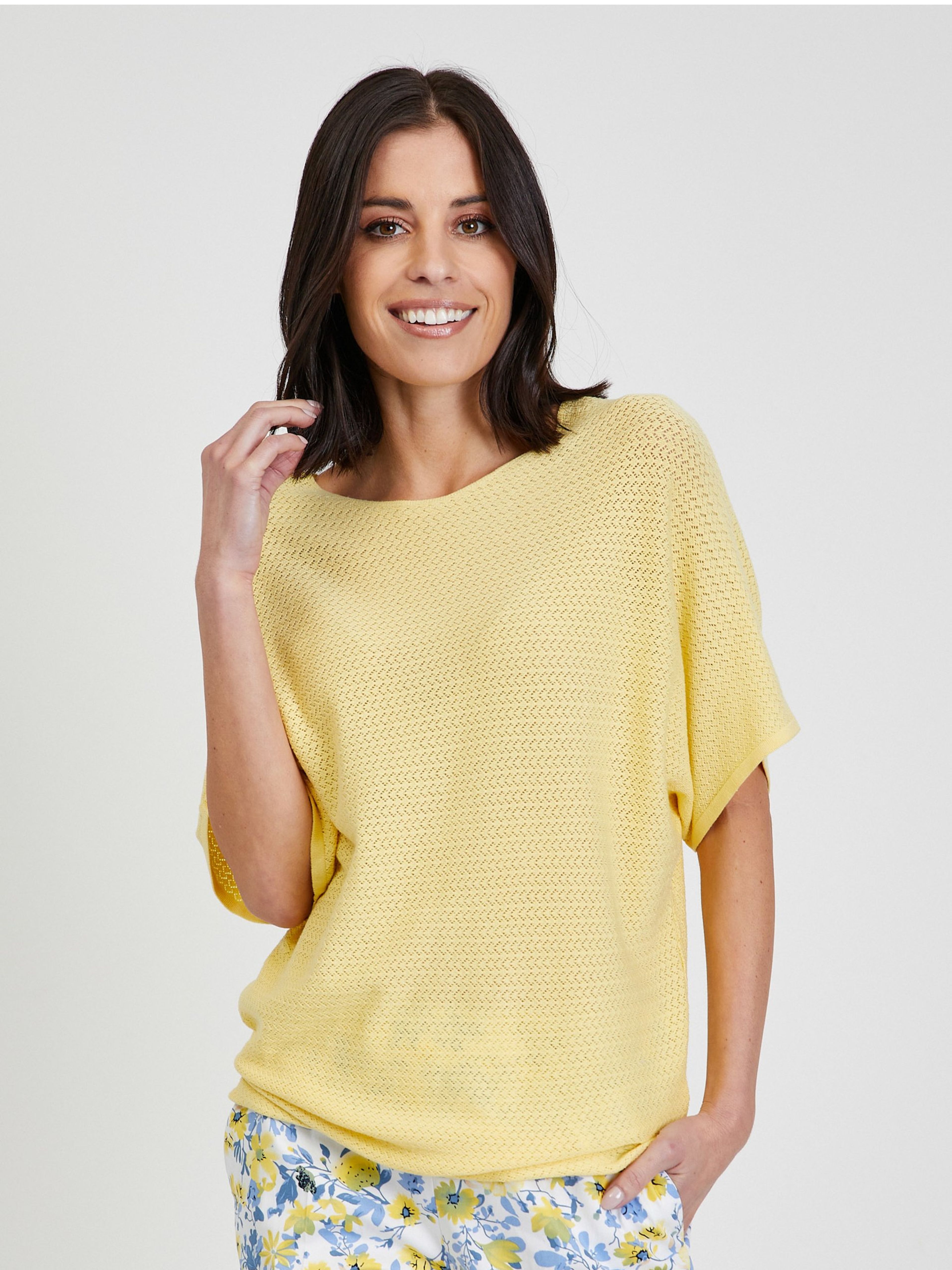 Gelber leichter Pullover ORSAY