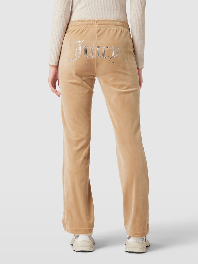 Sweatpants mit Strasssteinbesatz Modell 'TINA' in beige