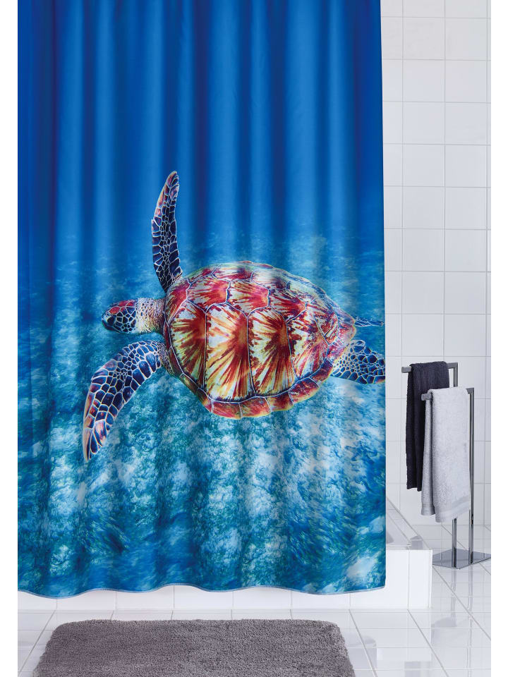 RIDDER Duschvorhang Textil Turtle multicolor 180x200 cm günstig kaufen onesize