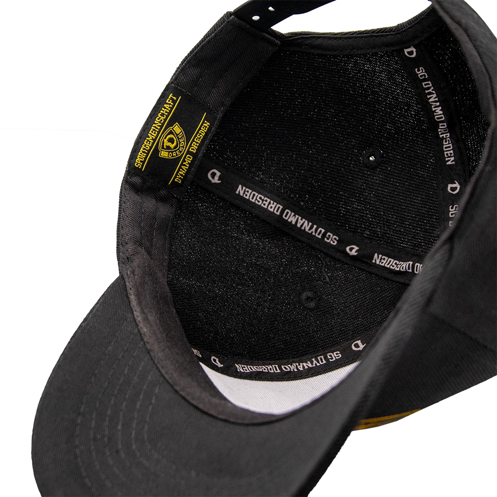 Kinder Basecap LOGO schwarz-gelb