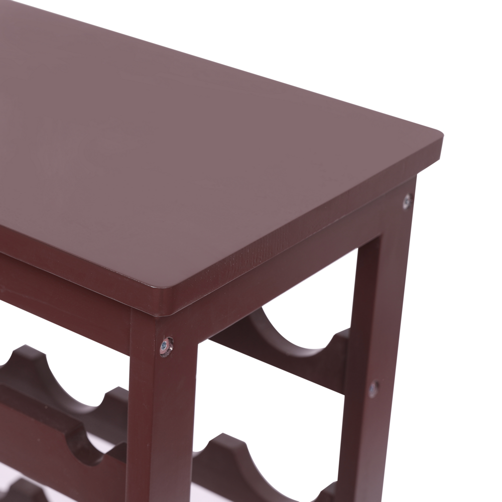 Happy Home Happy Home Weinregal Standregal für 42 Flaschen HWR20-HOL Holz