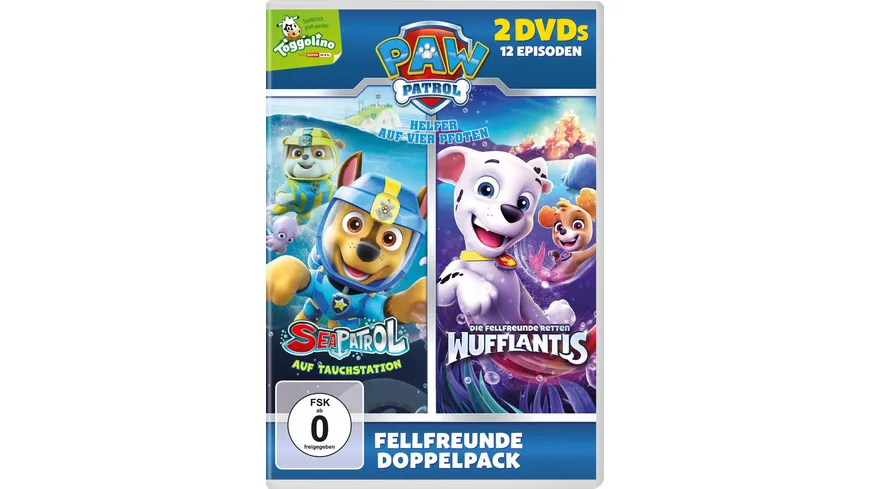 Paw Patrol - Sea Patrol & Paw Patrol - Die Fellfreunde retten Wufflantis  [2 DVDs]