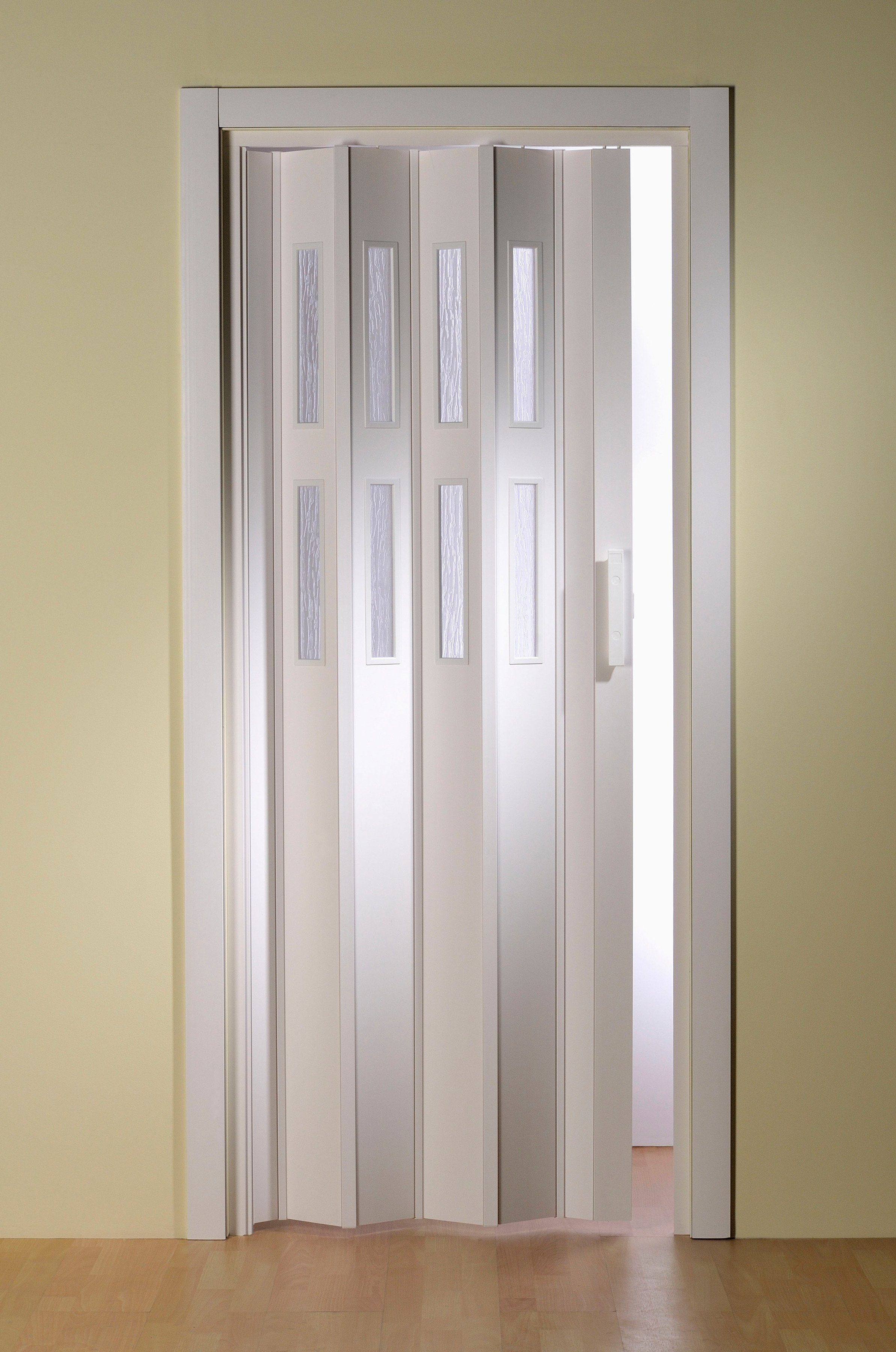 Forte Falttür Luciana, weiß, m. 2 Fenster, Festmaß 88,5 x 202 cm