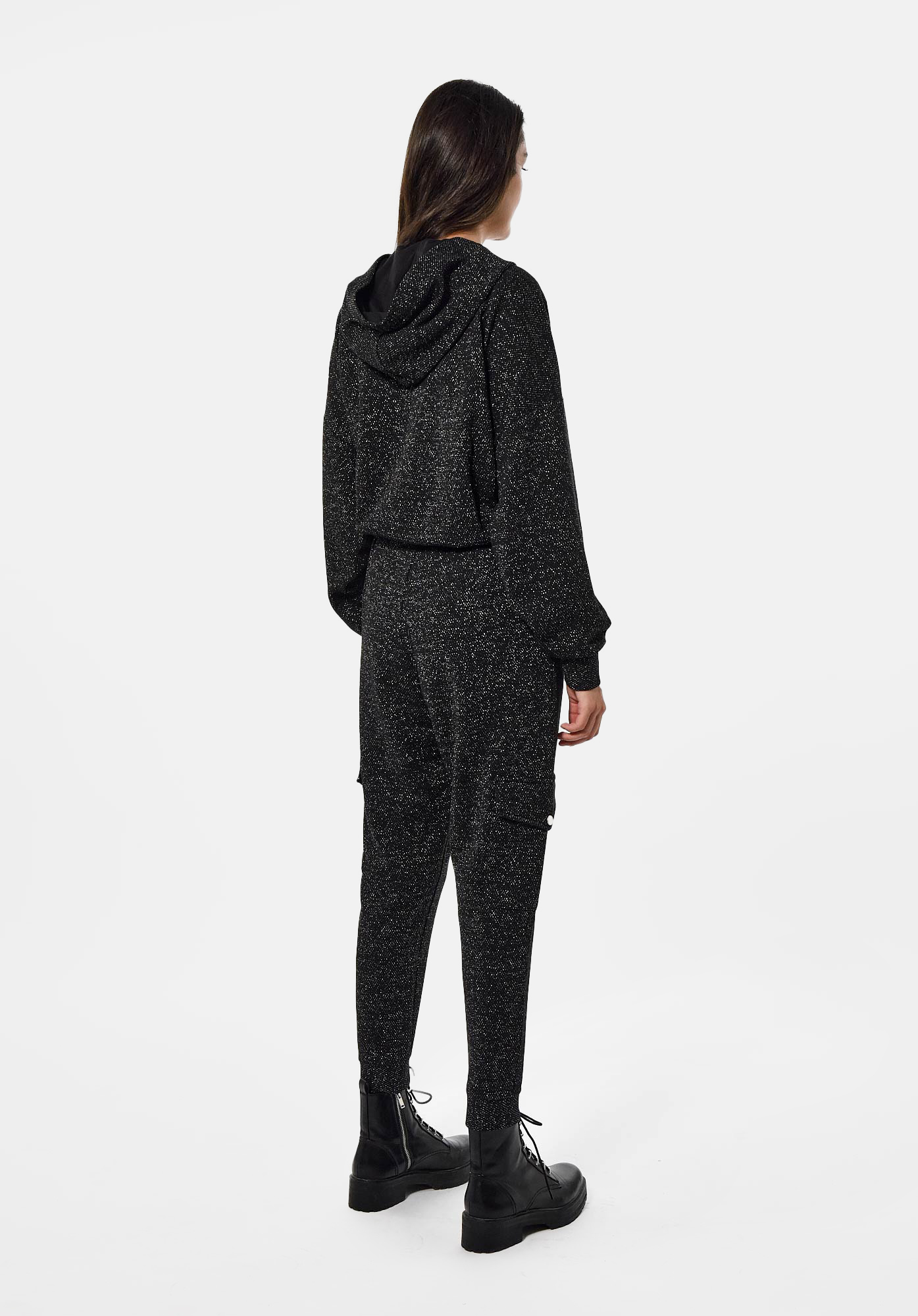 FEND   Pantalon noir pailleté Femme