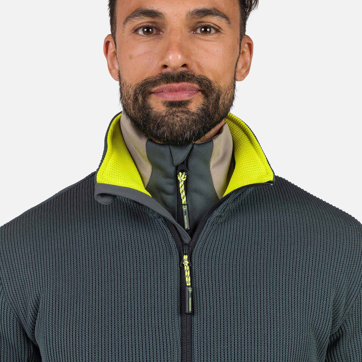 Herrenfleecejacke mit durchgehendem Reißverschluss Cieloalto
